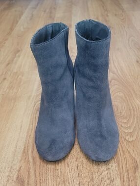 Kenneth Cole Reaction Dark Gray Ankle Boots Sparkly Heels Size 8